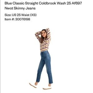 Madewell straight leg jeans